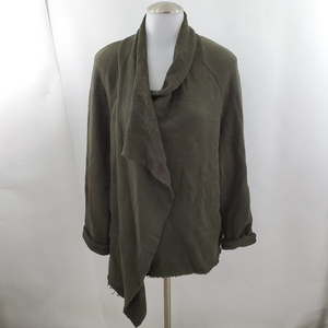 Veronique Miljkovitch‎ Sweater M Green Draped Asymm